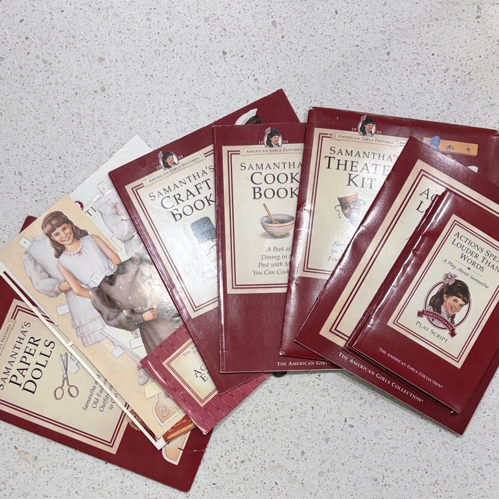 American Girl Samantha Pastimes set of 4
